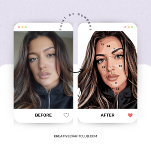 The "Selfie" Custom Paint By Numbers Kit